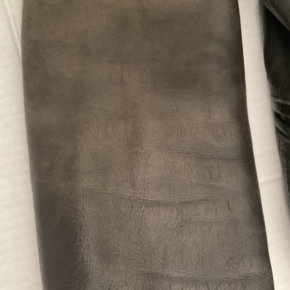 Danier black leather jacket faded distressed sleeves vintage - Picture 12 of 14